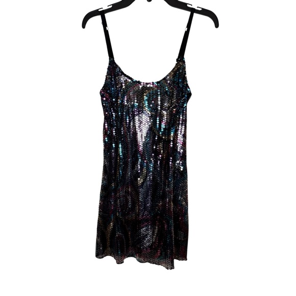 Intimately Free People FP Multi Color Sequin Party Mini Dress sz XS - Picture 6 of 12